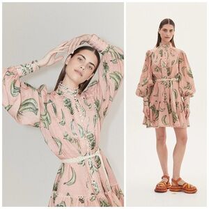 Alemais Pink Guava Bananarama Dress NWT Tropical Boho Size 10​